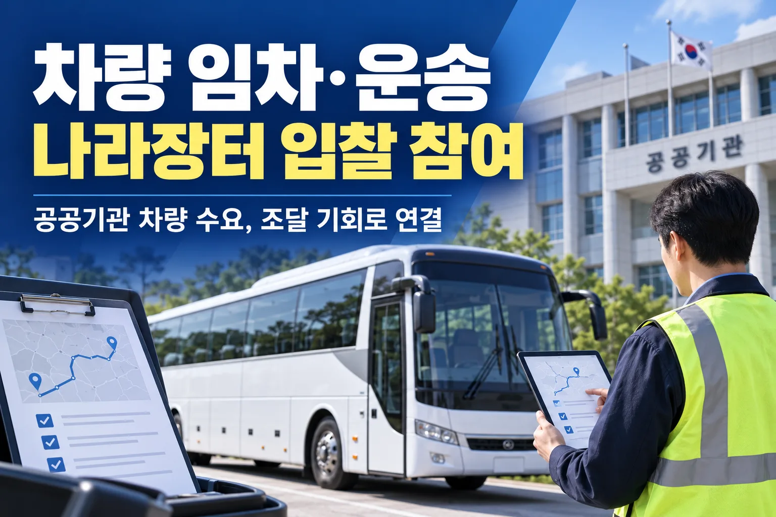 차량 임차·운송 업체도 나라장터 공공조달 입찰에 참여할 수 있을까요?을 설명하는 이미지