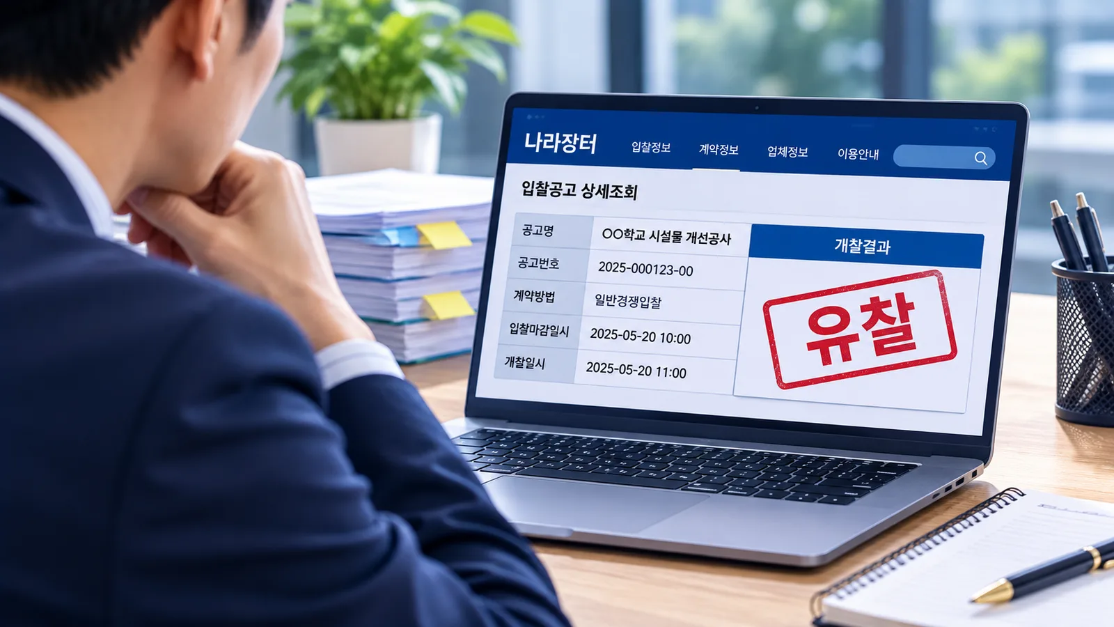 나라장터 입찰 유찰 원인부터 후속 절차까지을 설명하는 이미지